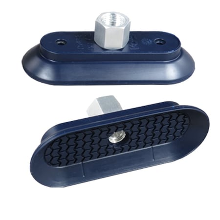 Fipa Bell shaped oval vacuum cup 95x40 mm, NBR blue, fitting G1/4-female 130.95x40.196.1